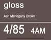 TIGI COPYRIGHT COLOUR GLOSS 4/85 SMOKEY MAHOGANY BROWN