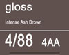 TIGI COPYRIGHT COLOUR GLOSS 4/88 INTENSE ASH BROWN