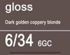 TIGI COPYRIGHT COLOUR GLOSS 6/34 DARK GOLDEN COPPER BLONDE