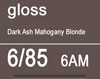 TIGI COPYRIGHT COLOUR GLOSS 6/85 DARK ASH MAHOGANY BLONDE