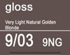 TIGI COPYRIGHT COLOUR GLOSS 9/03 VERY LIGHT NATURAL GOLDEN BLONDE