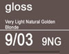 Tigi Copyright Colour Gloss 9/03 Very Light Natural Golden Blonde