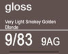 Tigi Copyright Colour Gloss 9/83 Very Light Smokey Golden Blonde