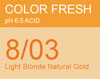 COLOR FRESH PH 6.5 8/03 75ML