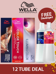 Buy Any 12 Tubes of Wella and Get A Developer Foc