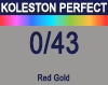 New Koleston Perfect Me+ 0/43 Red Gold 60ml