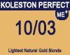 Koleston Perfect Me+ 10/03 Lightest Natural Gold Blonde 60ml