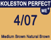 New Koleston Perfect Me+ 4/07 Medium Natural Brunette Brown 60ml