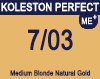 New Koleston Perfect Me+ 7/03 Medium Natural Gold Blonde 60ml